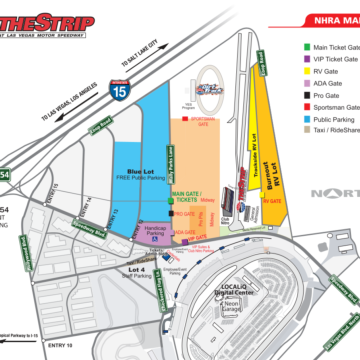 The Strip: NHRA Site Map